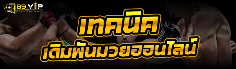 เทคนิค เดิมพันมวยออนไลน์